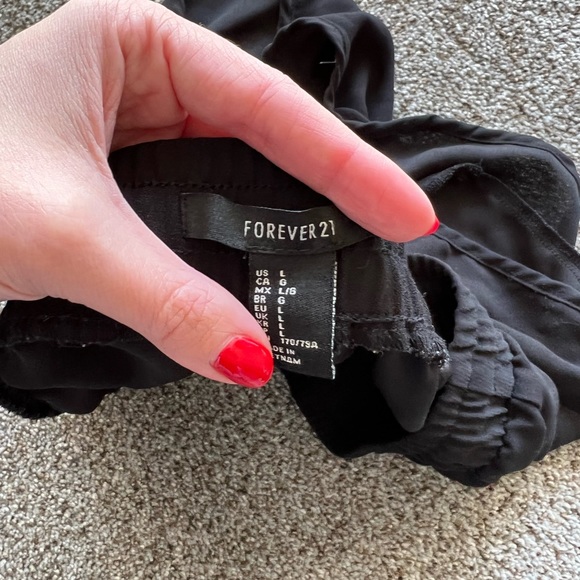 Black drawstring sheer shorts - Picture 3 of 3